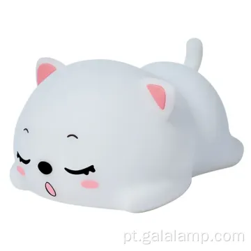 Lâmpada de LED de crianças fofas com adorável design de gato